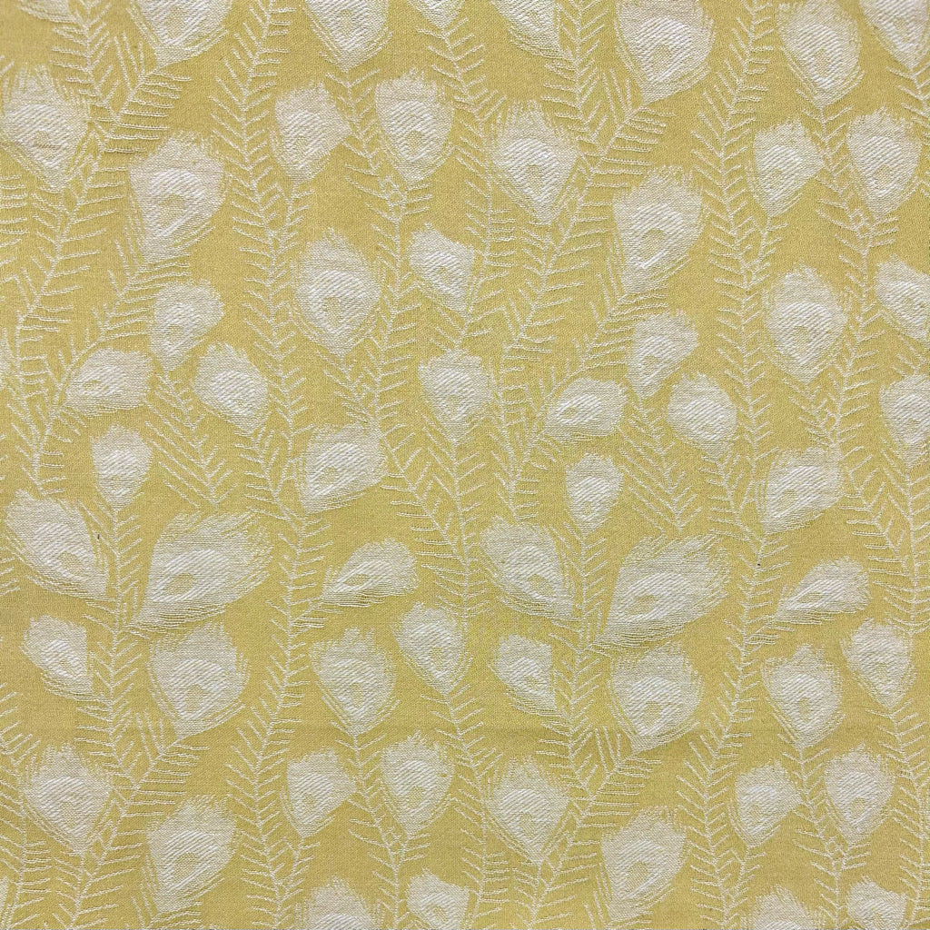 Feather Leaves Linen Viscose Fabric