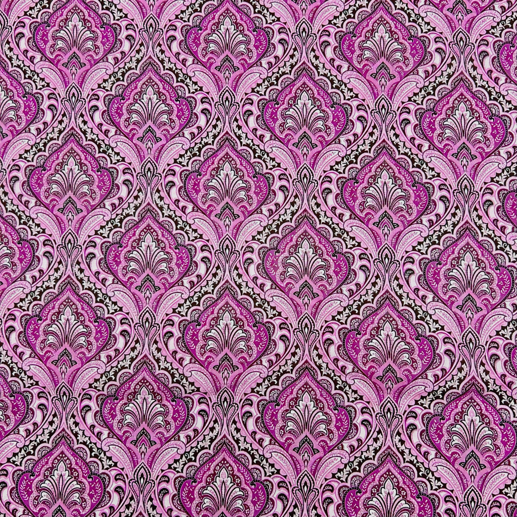 Heritage Damask Cotton Lawn Fabric