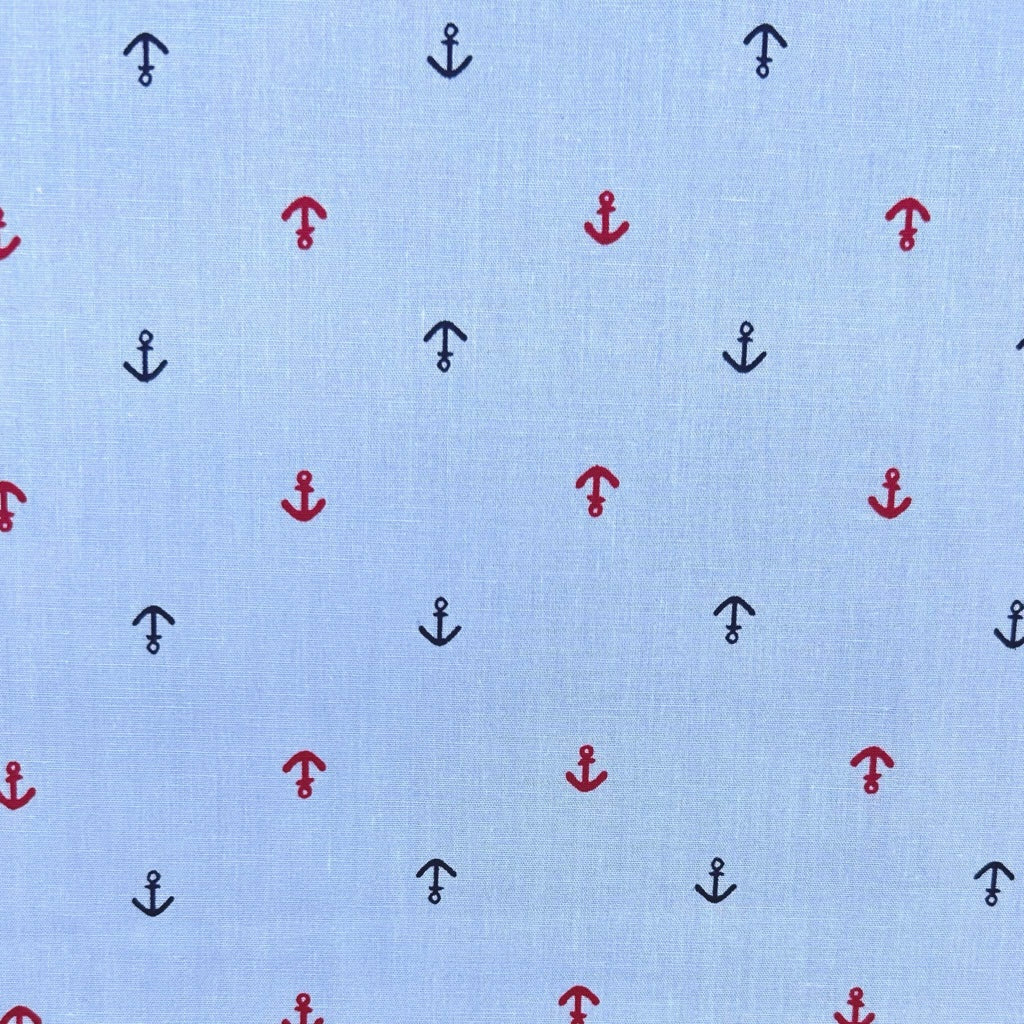Anchors Away Cotton Poplin Fabric