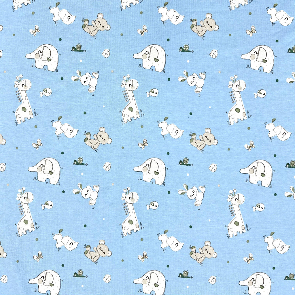 Tiny Zoo Cotton Jersey Fabric