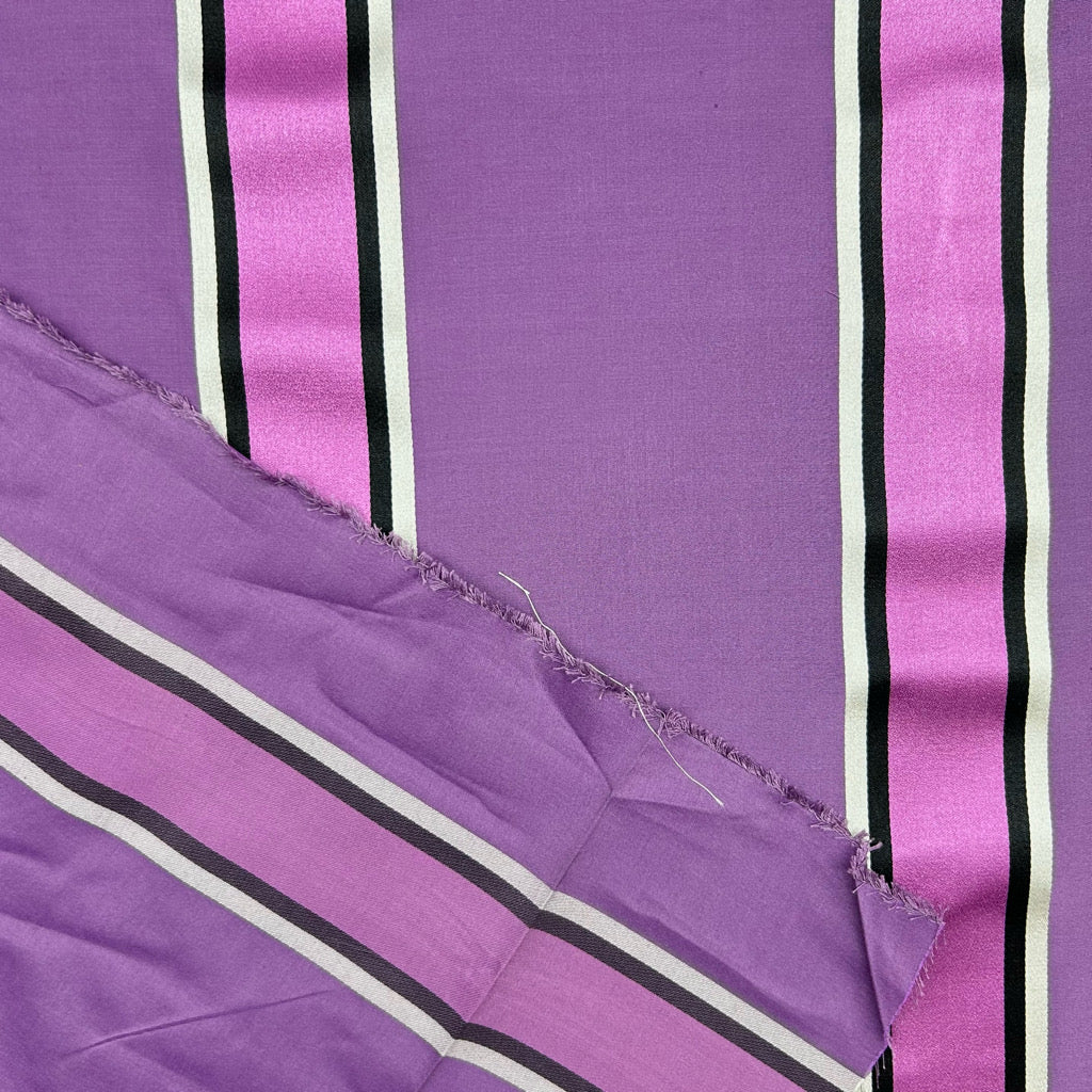 Pastel Stripe Silk Curtain Fabric