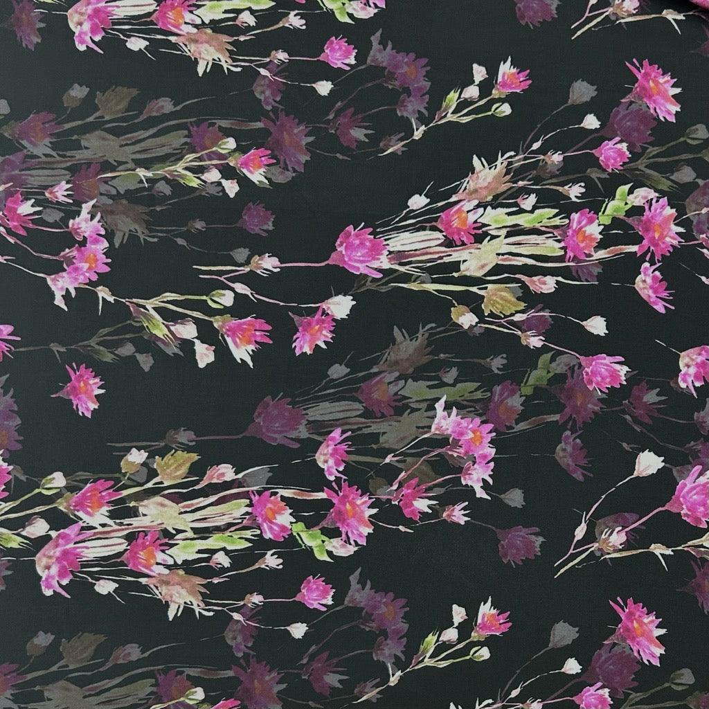 All Over Bouquets Viscose Lawn Fabric - Pound Fabrics