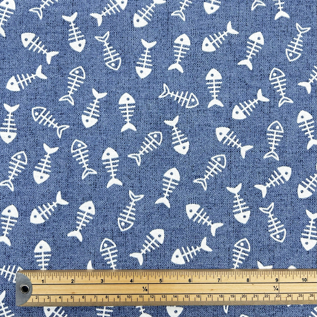 Fish Bones Water Resistant Fabric - Pound Fabrics