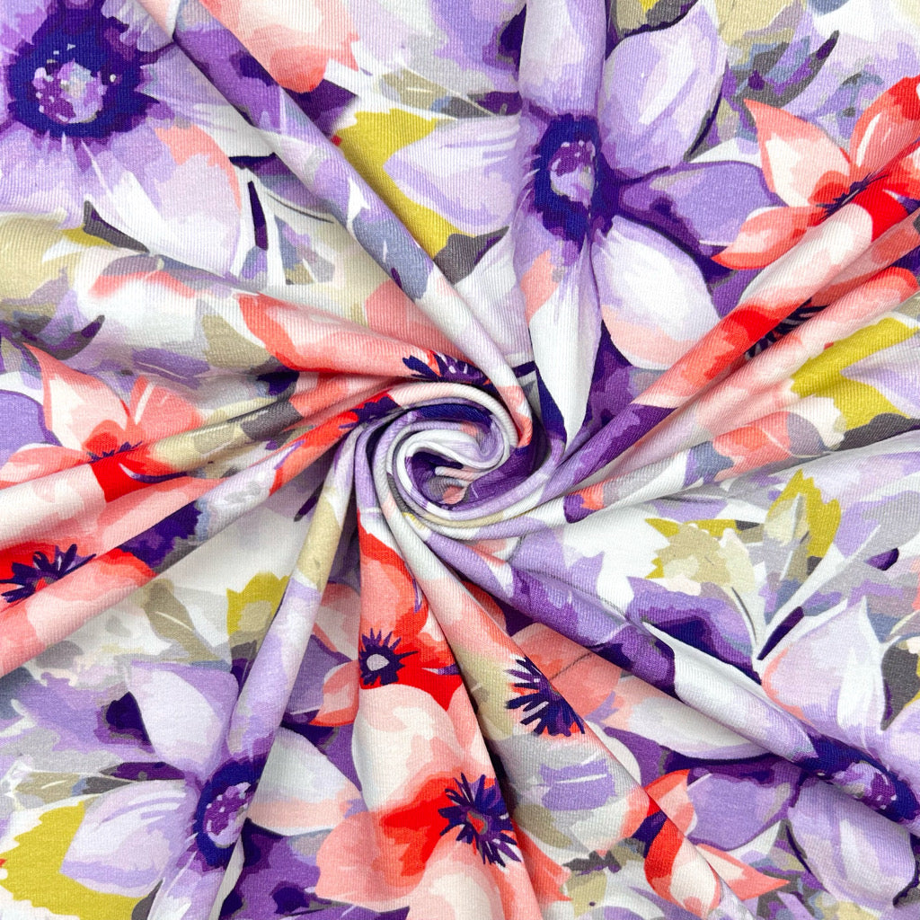 Sunny Petals Cotton Jersey Fabric