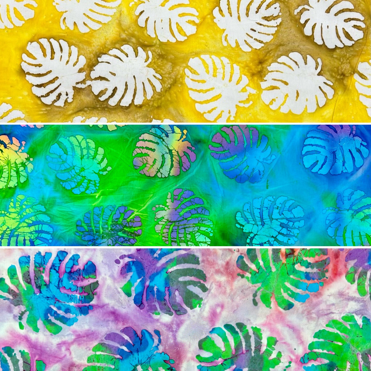Leaf Harmony Cotton Batik Fabric