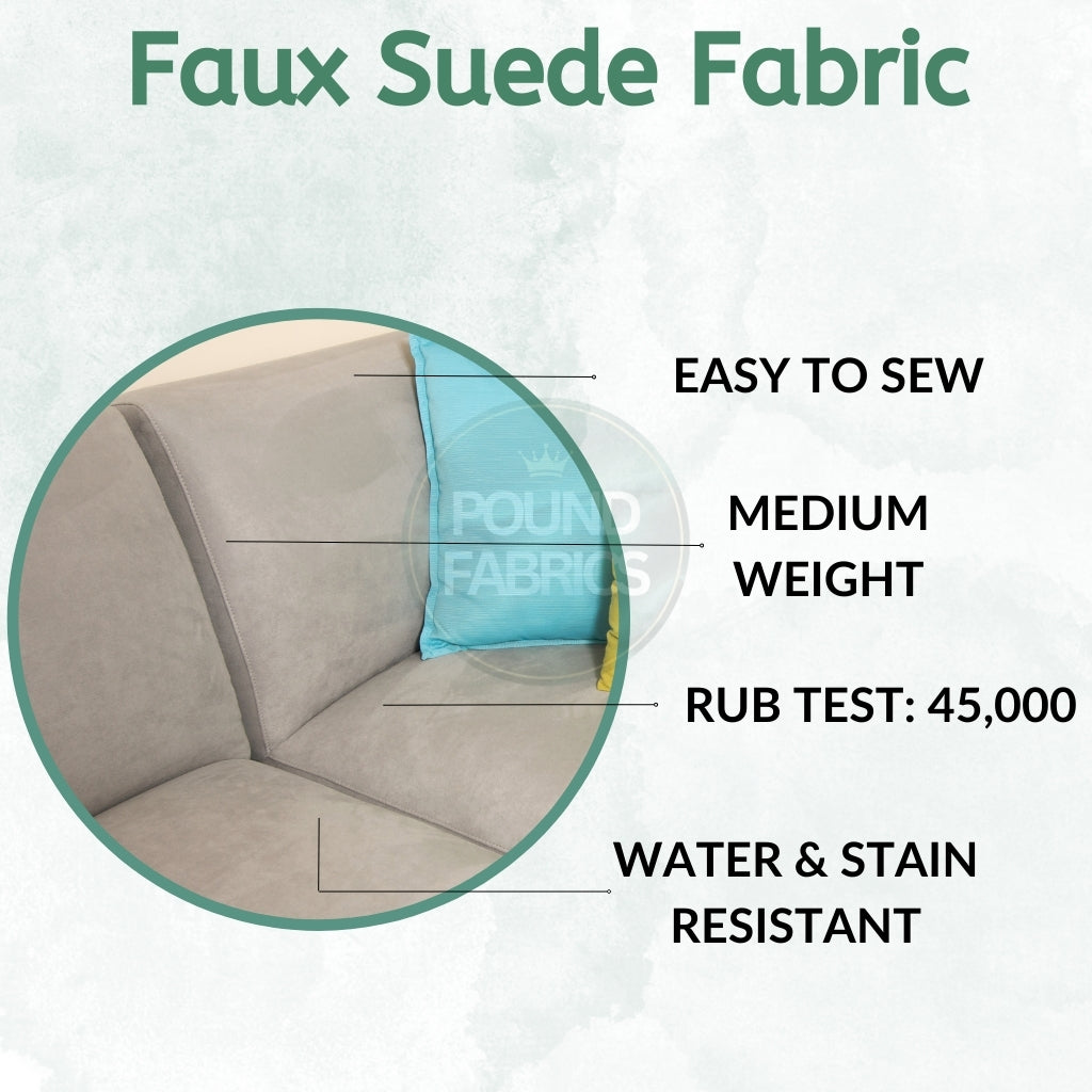 Plain Faux Suede Fabric