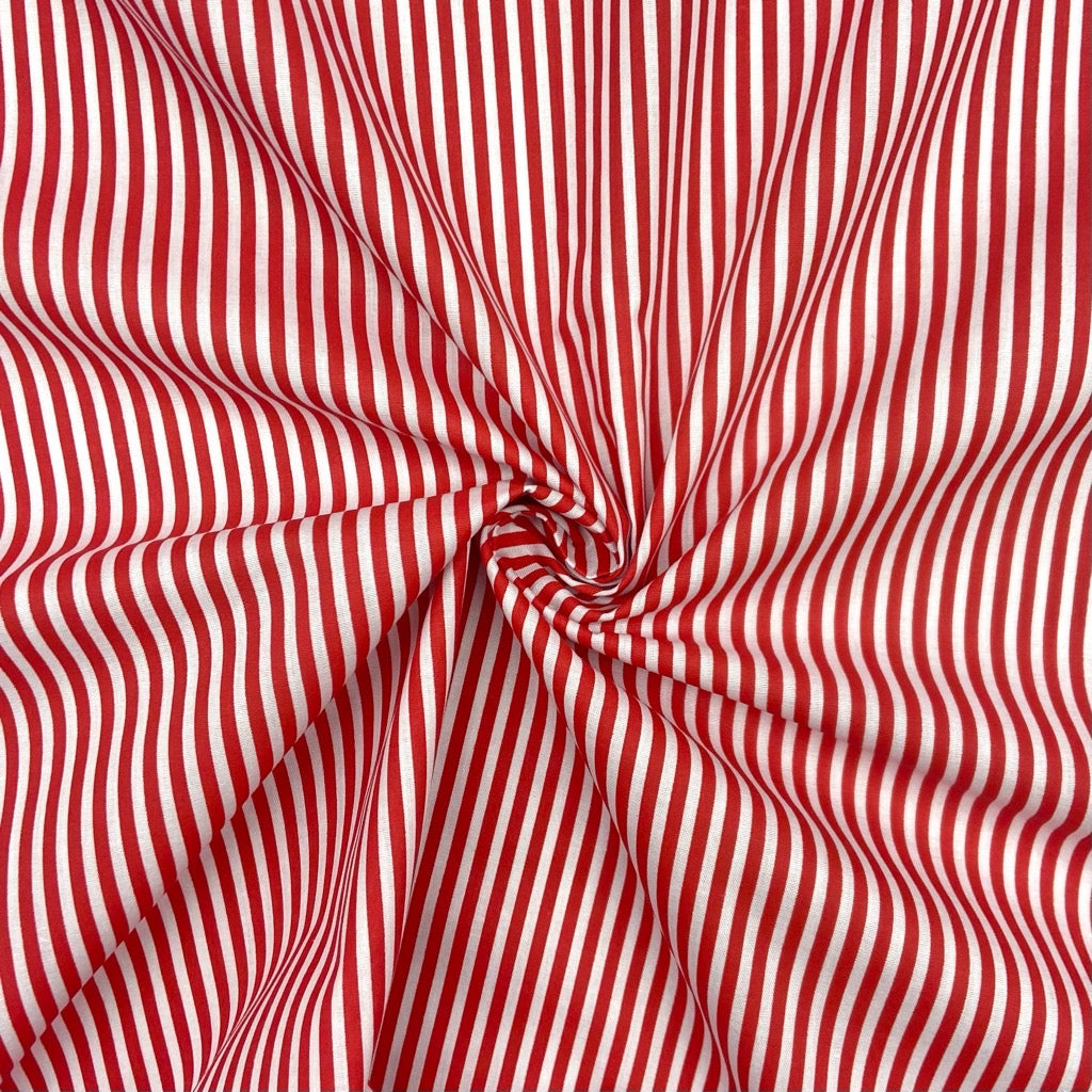 Candy Stripes Polycotton Fabric