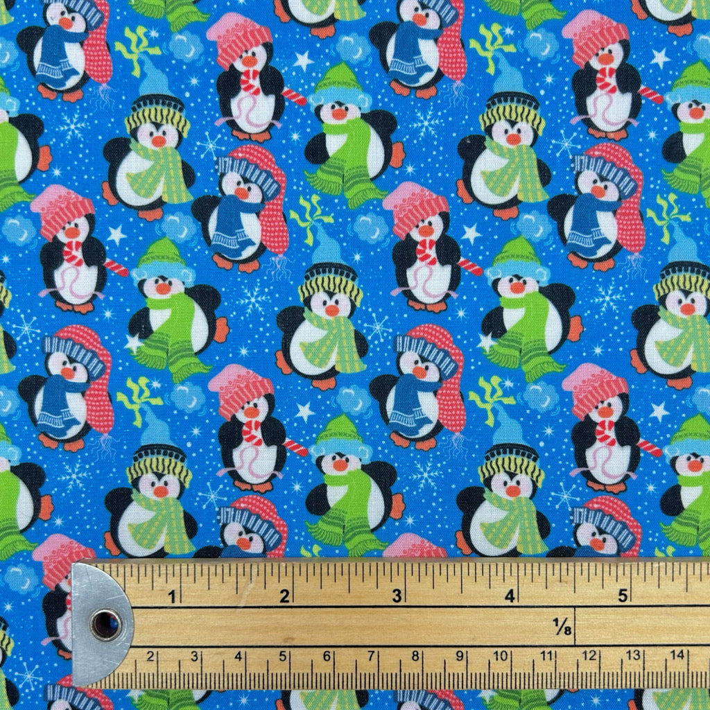 Cosy Penguins Polycotton Fabric