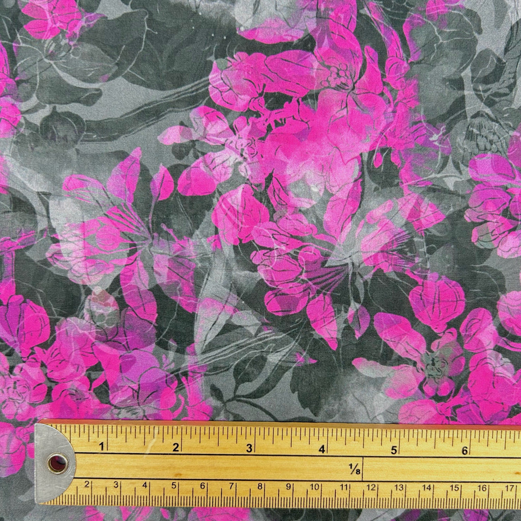 Shadow Bloom Cotton Lawn Fabric
