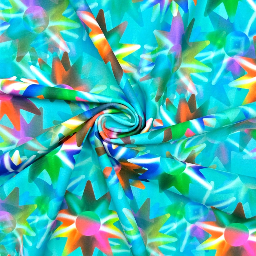 Glow Burst Active Wear Jersey Fabric