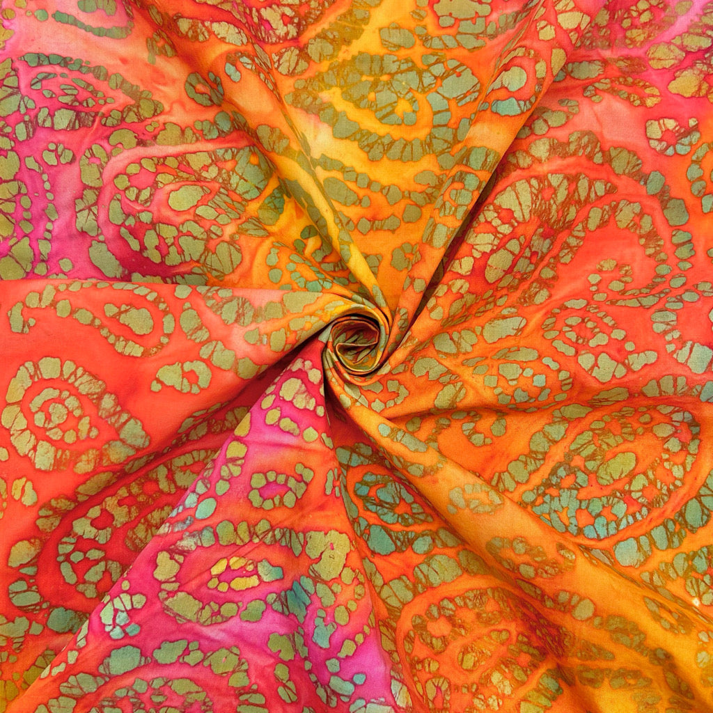 All Over Paisley Cotton Batik Fabric