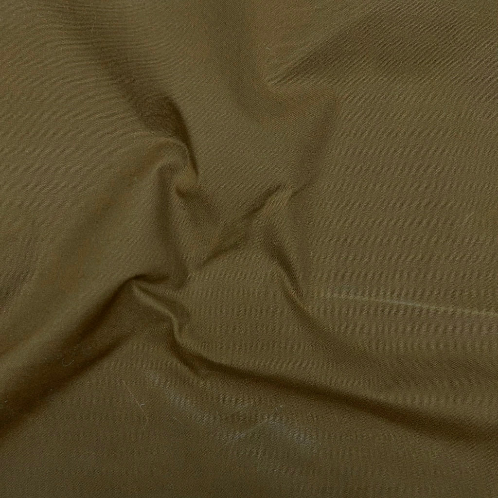 Plain Khaki Water Resistant Waxed Cotton Fabric