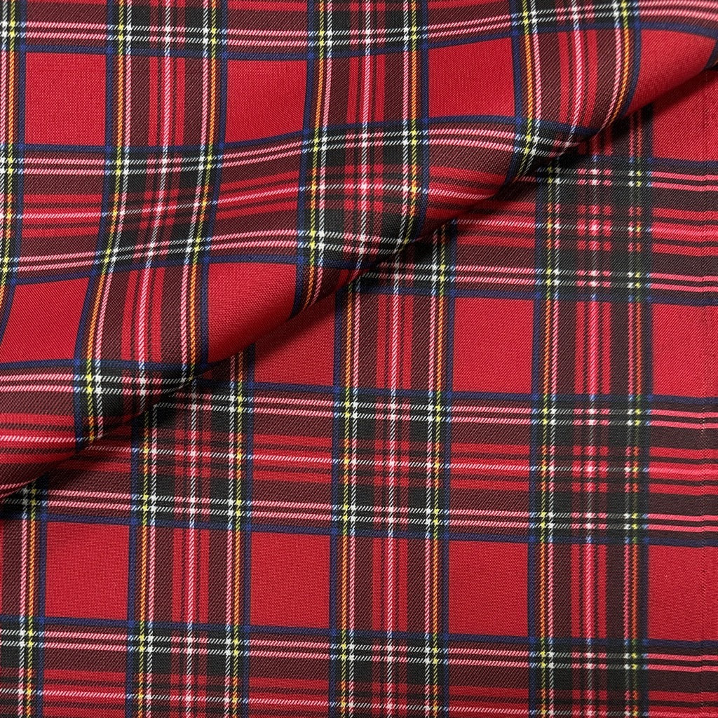 Red Tartan Heavy Duty Waterproof Fabric