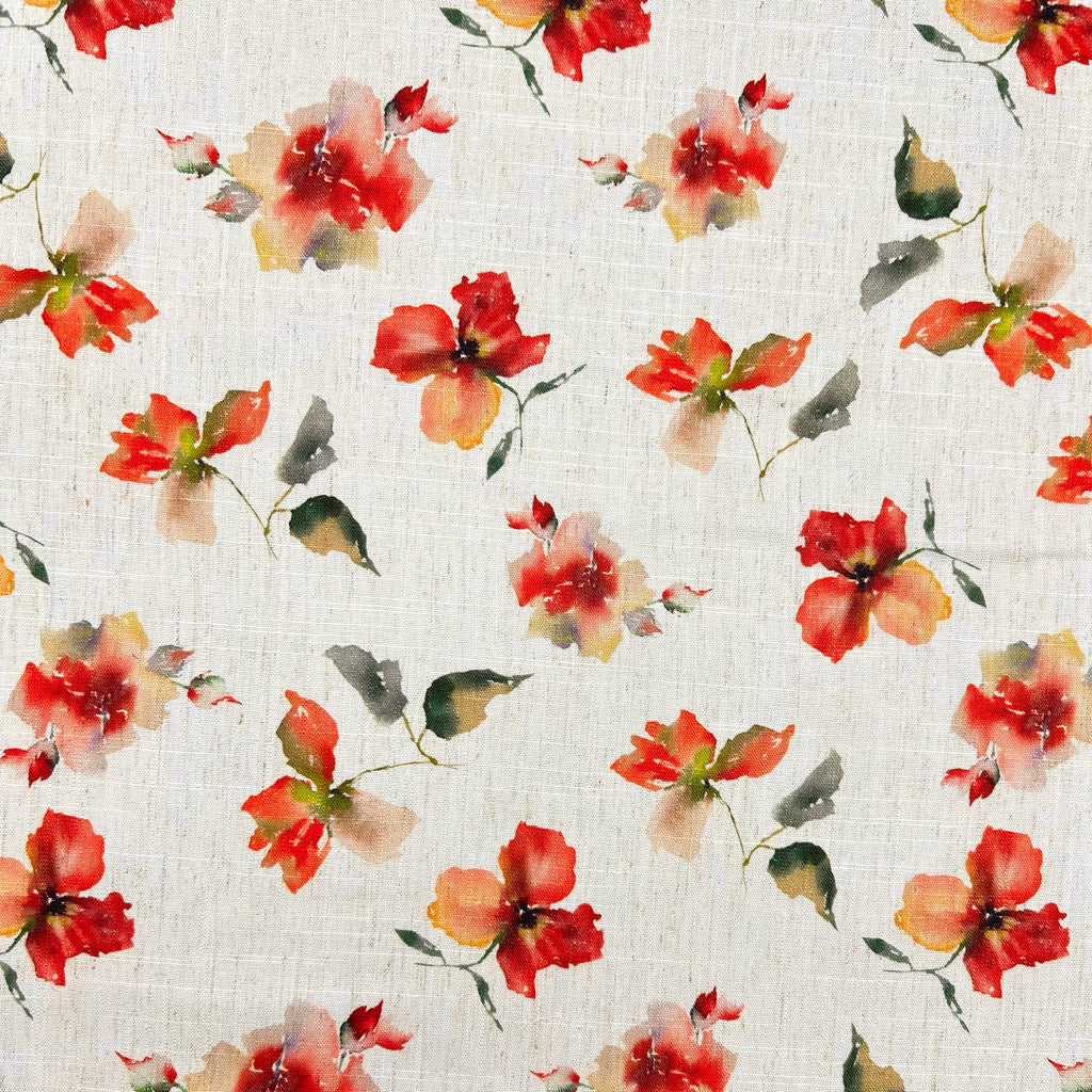 Botanical Sprigs Linen Viscose Fabric