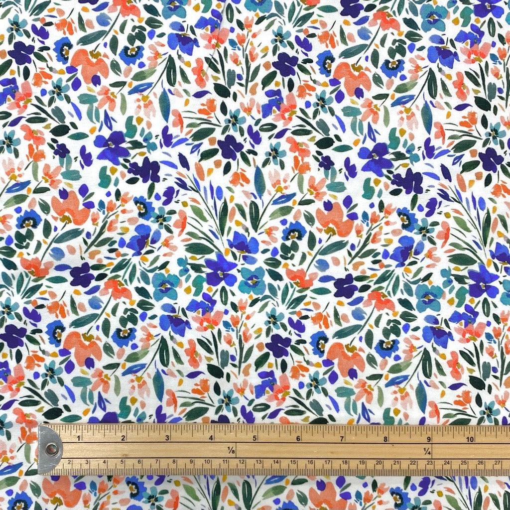 Minimalist Garden Cotton Jersey Fabric - Pound Fabrics