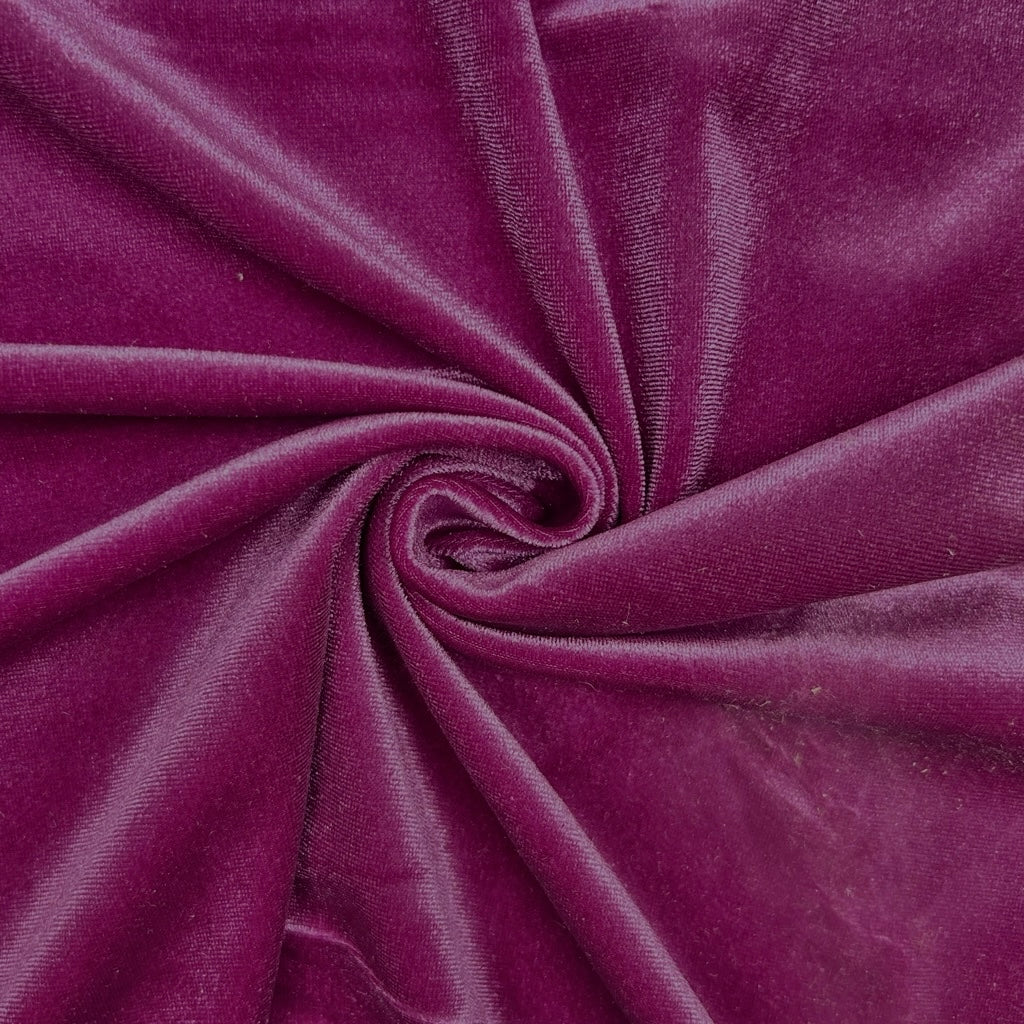 Plain Stretch Velvet Fabric