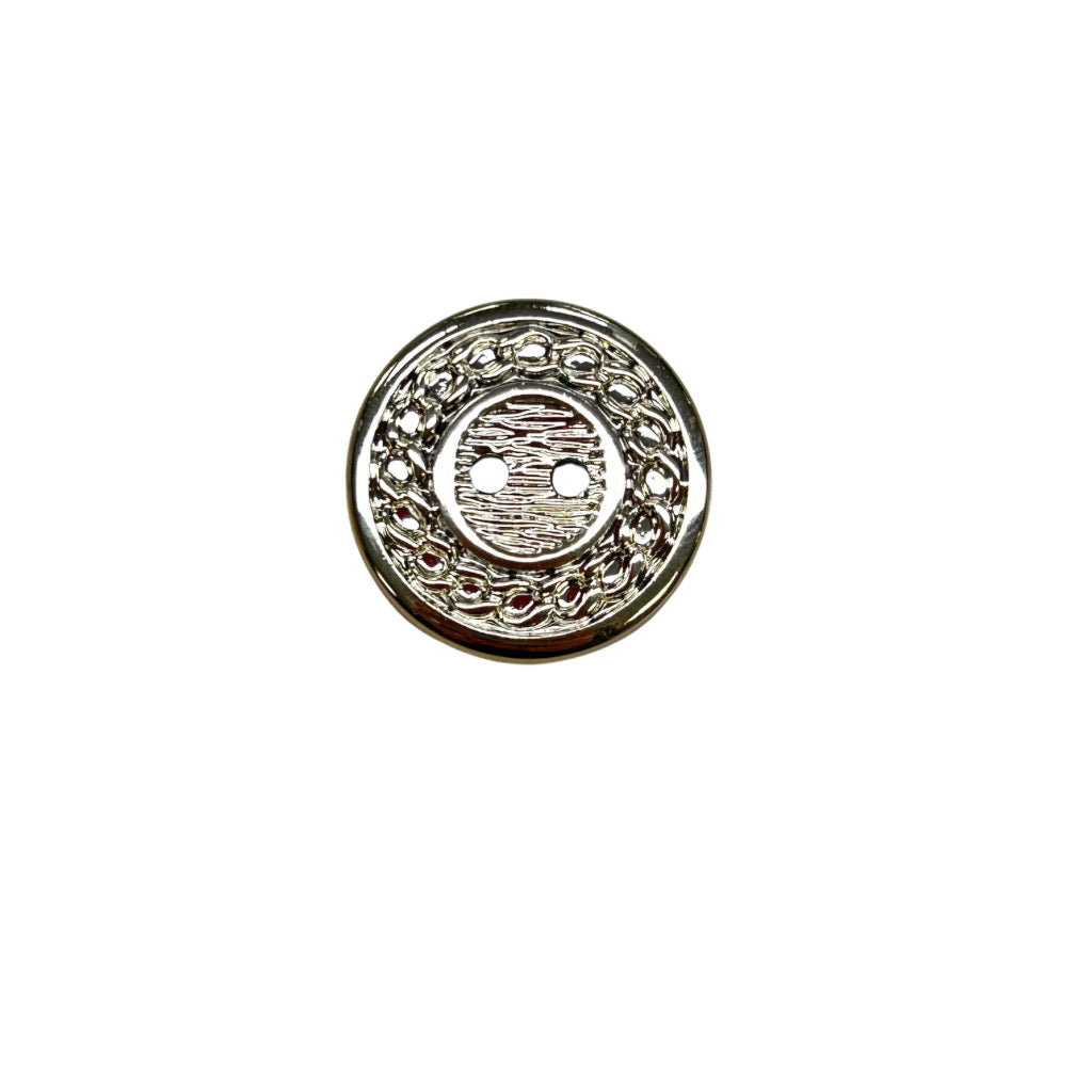 Hemline Chain Design Metal Buttons
