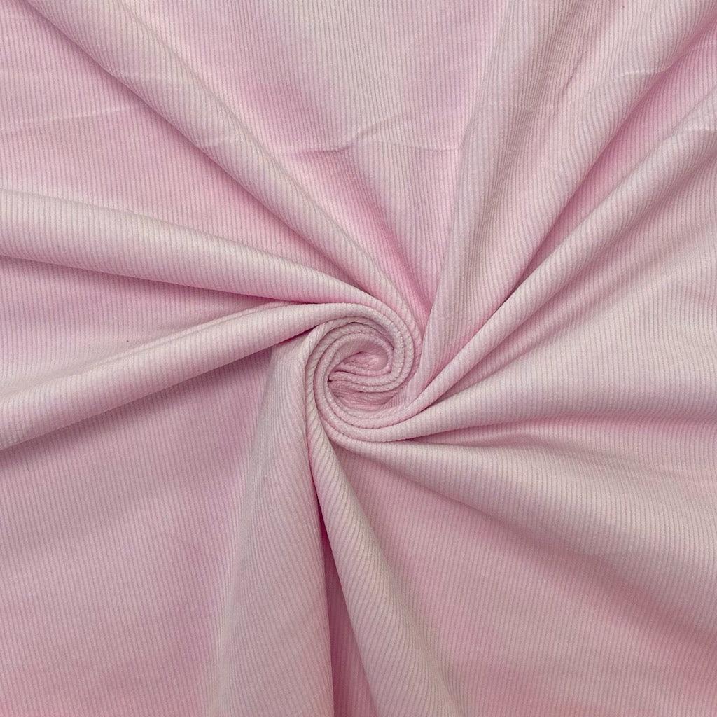 Pink Needlecord Fabric - Pound Fabrics