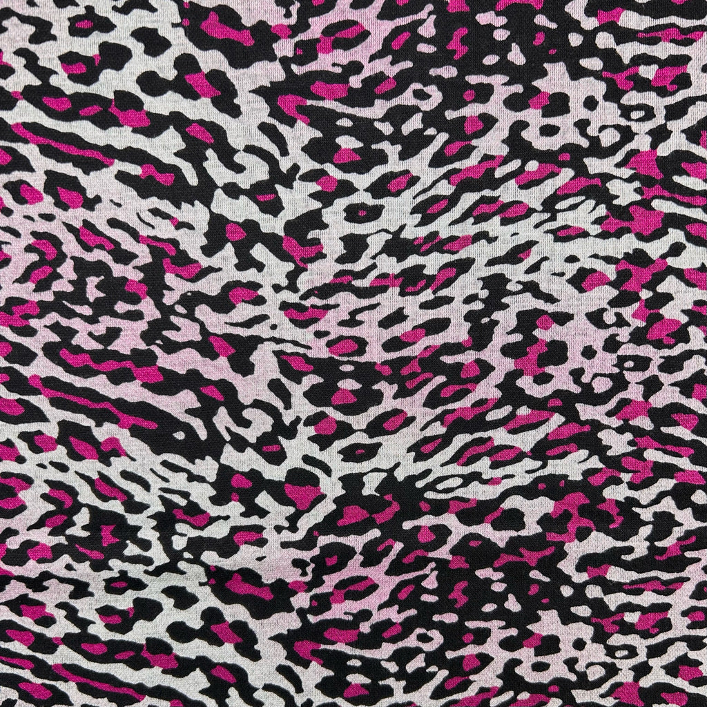 Ombre Leopard Viscose Ponte Roma Fabric