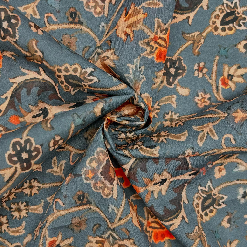 Persian Floral Cotton Lawn Fabric