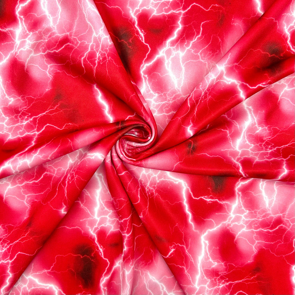 Electric Lightning Jersey Fabric