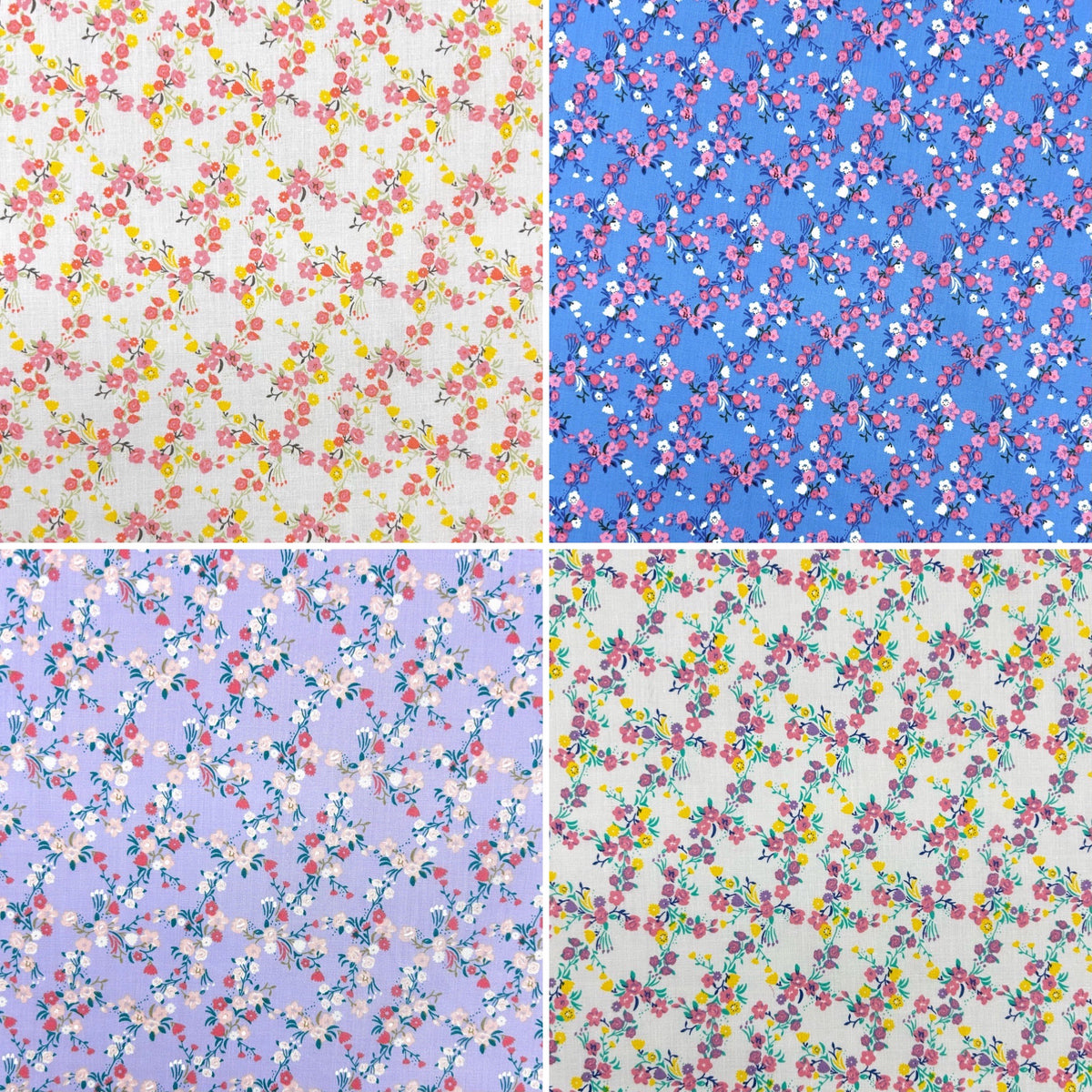 Heirloom Blossom Polycotton Fabric