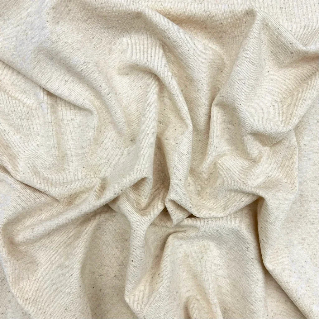 Plain Cotton Linen Jersey Fabric