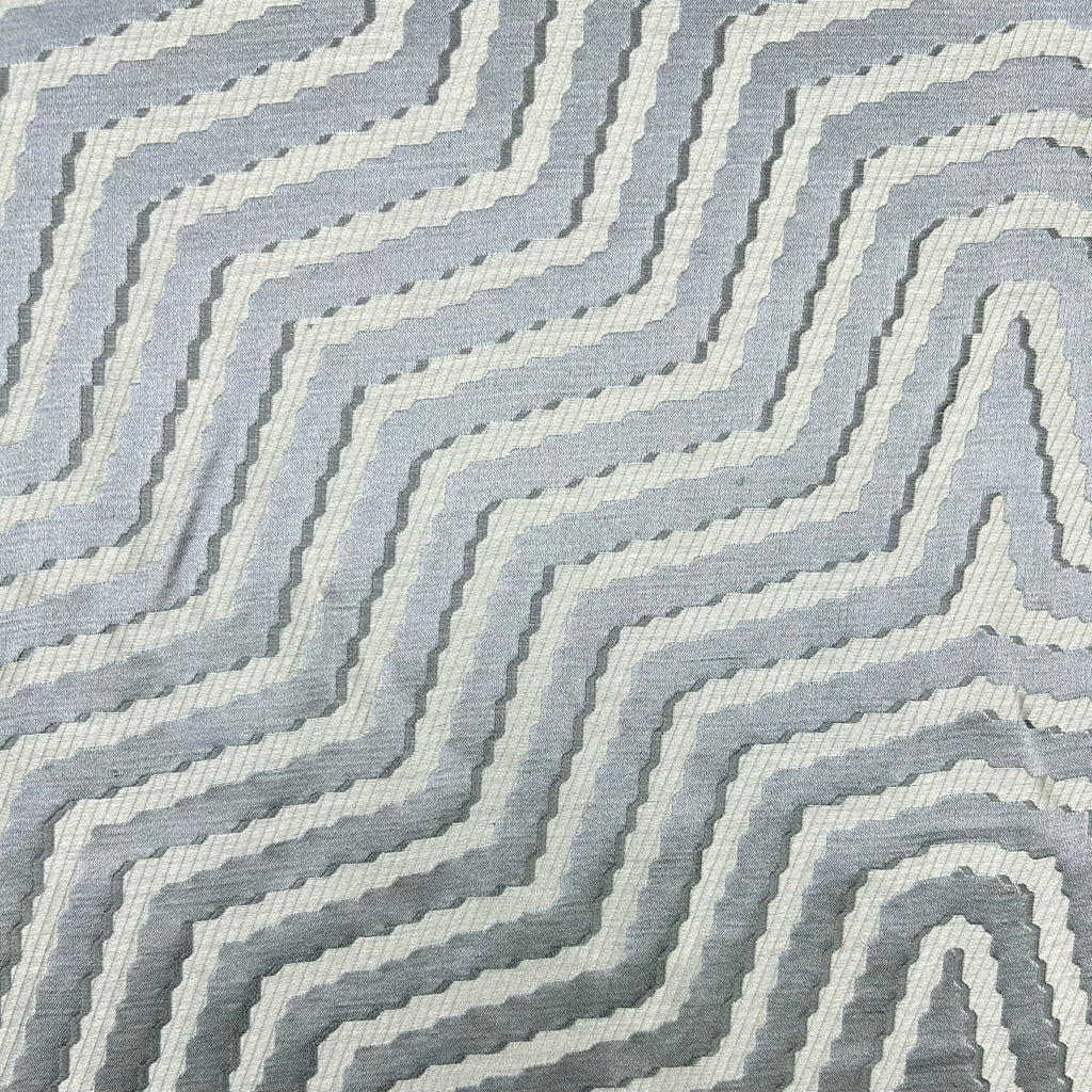 Wavy Zigzag Silk Blend Curtain Fabric