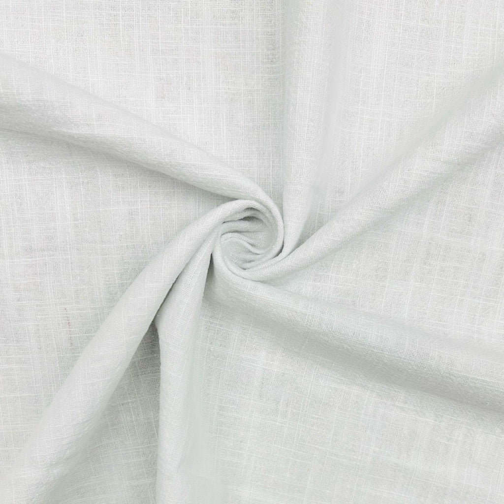 Plain Stonewashed Linen Blend Fabric