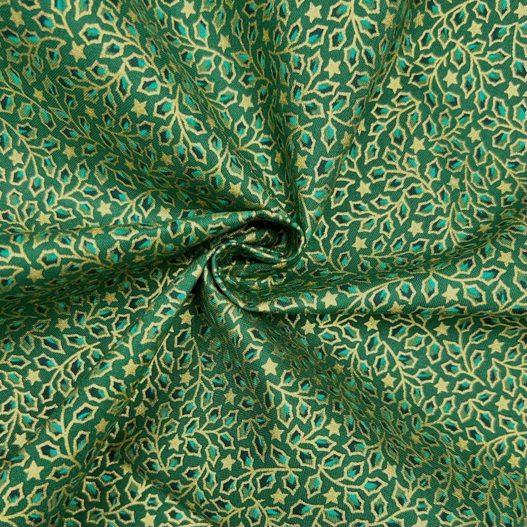 Winter Flourish Christmas Cotton Fabric