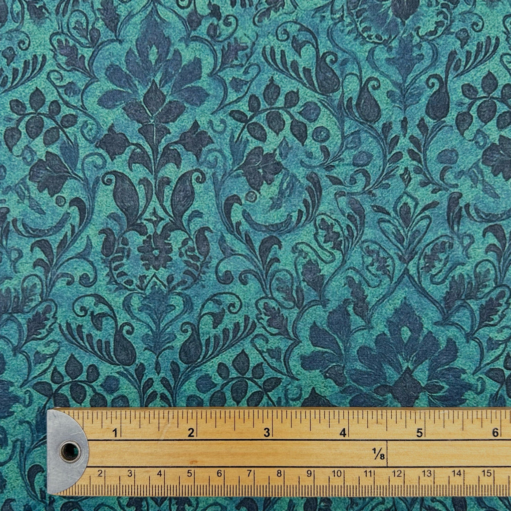 Botanical Damask Cotton Lawn Fabric