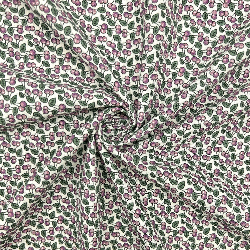 Berry Charm Cotton Seersucker Fabric
