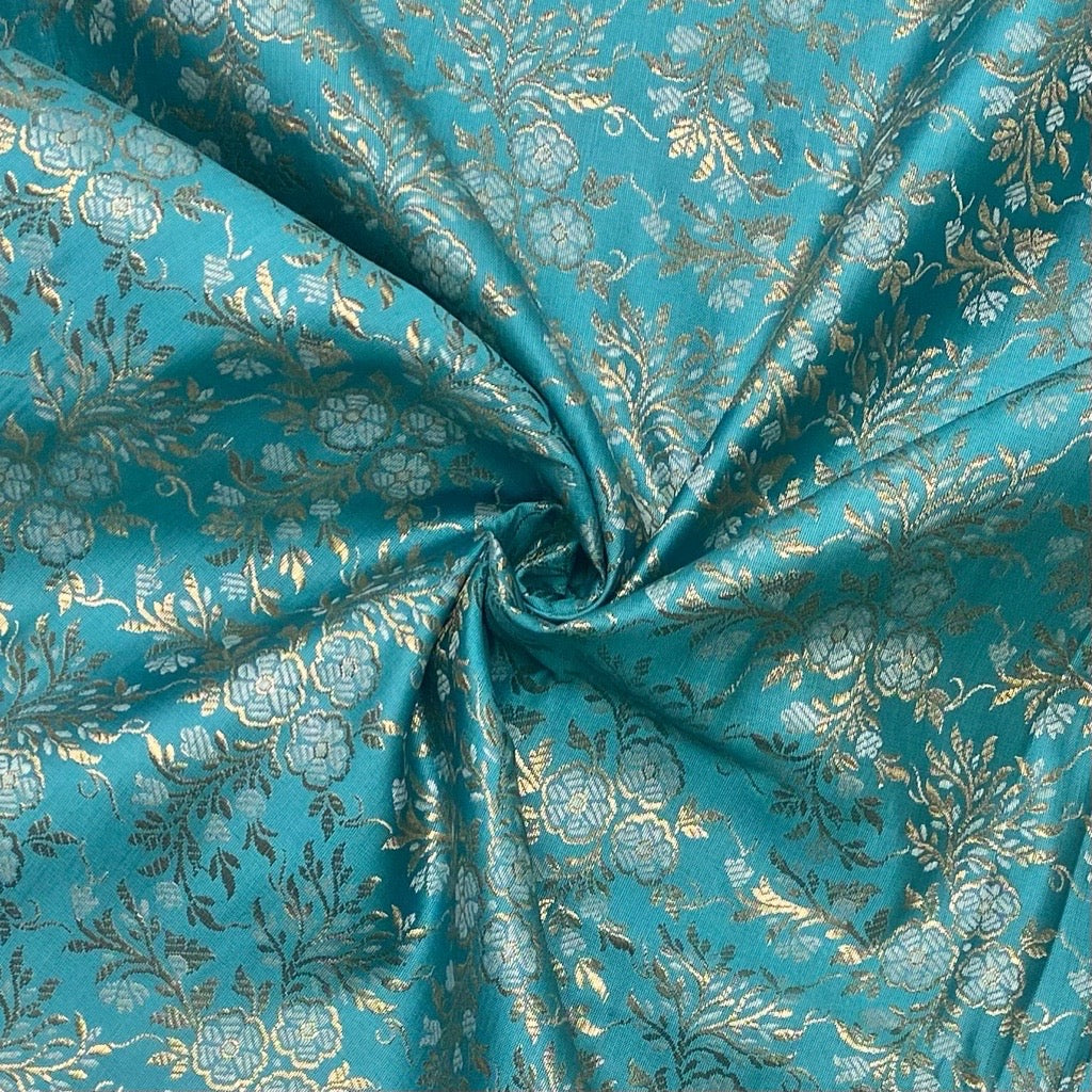 Flower Bunches Brocade Fabric