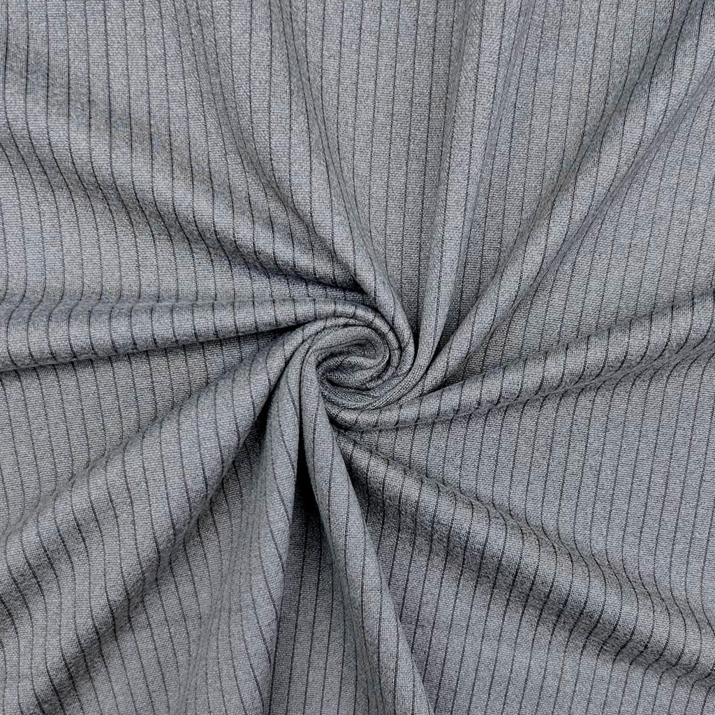 Narrow Stripes Brushed Soft Knit Fabric