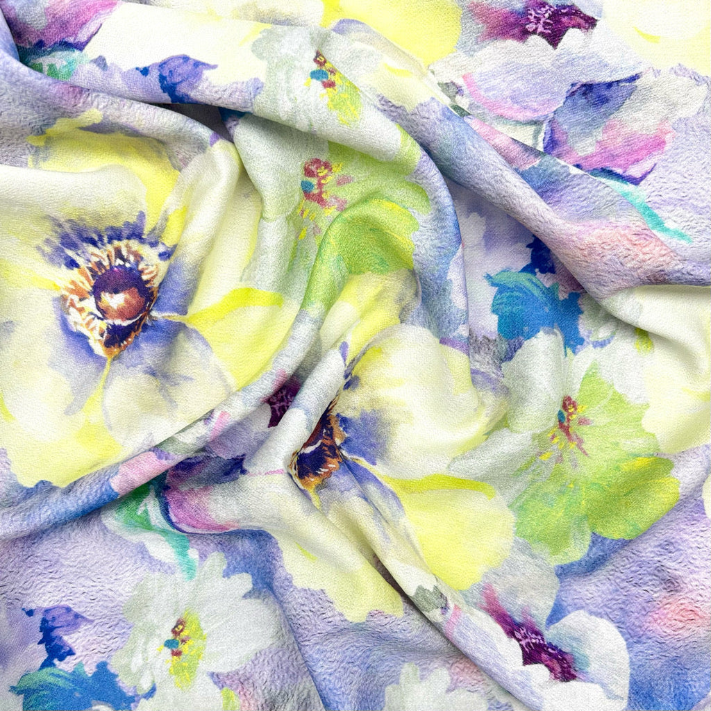 Soft Garden Viscose Nylon Fabric
