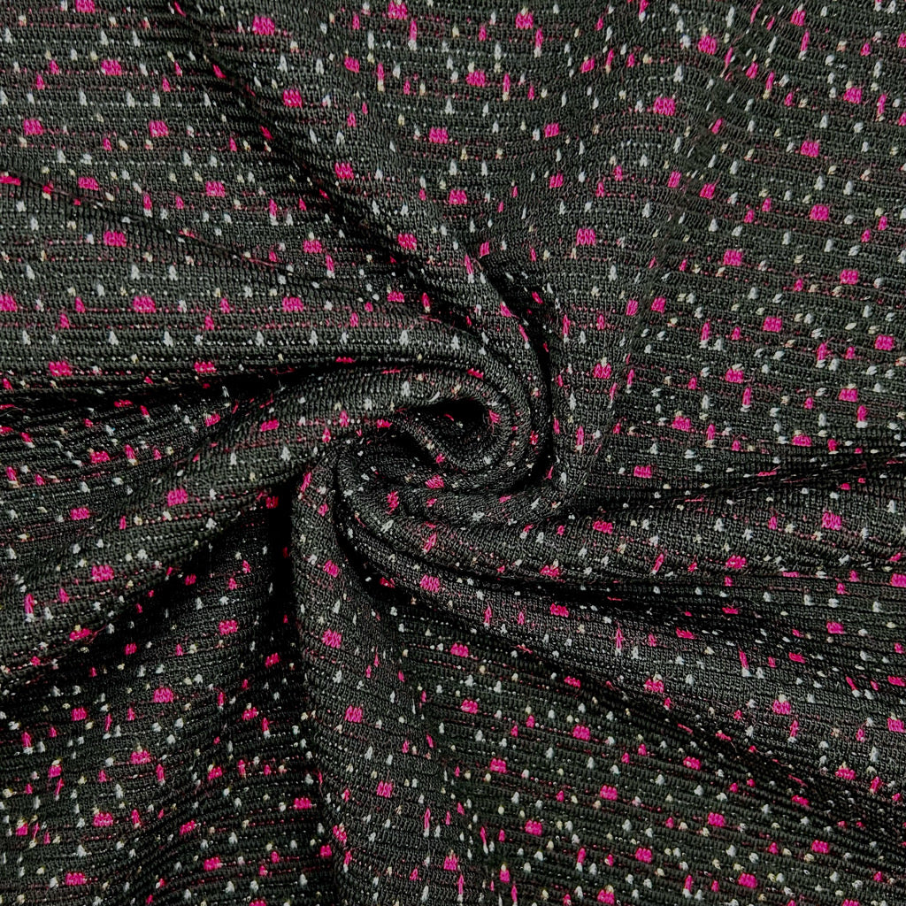 Midnight Spark Knit Jersey Fabric