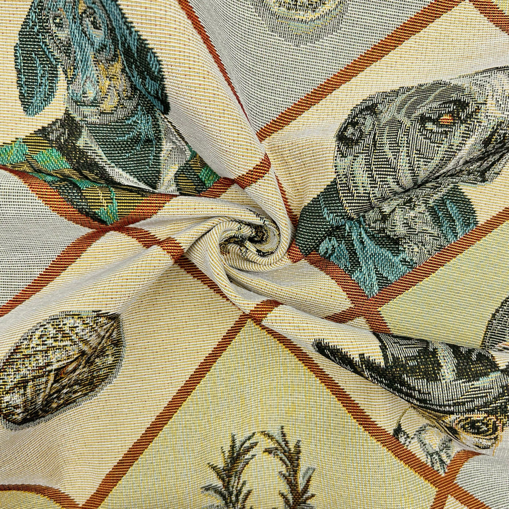 Vintage Dogs Tapestry Fabric