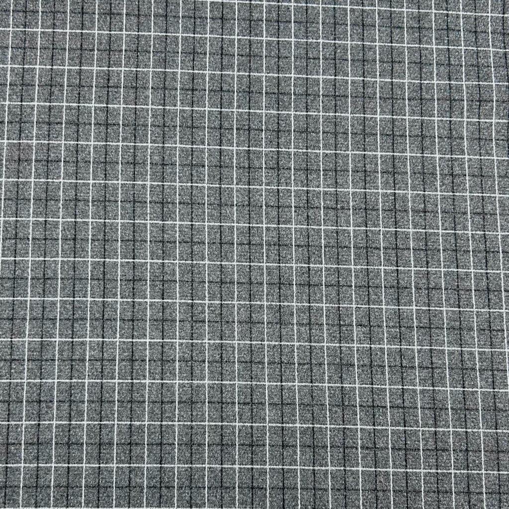 Checkered Soft Wool Touch Fabric - Pound Fabrics