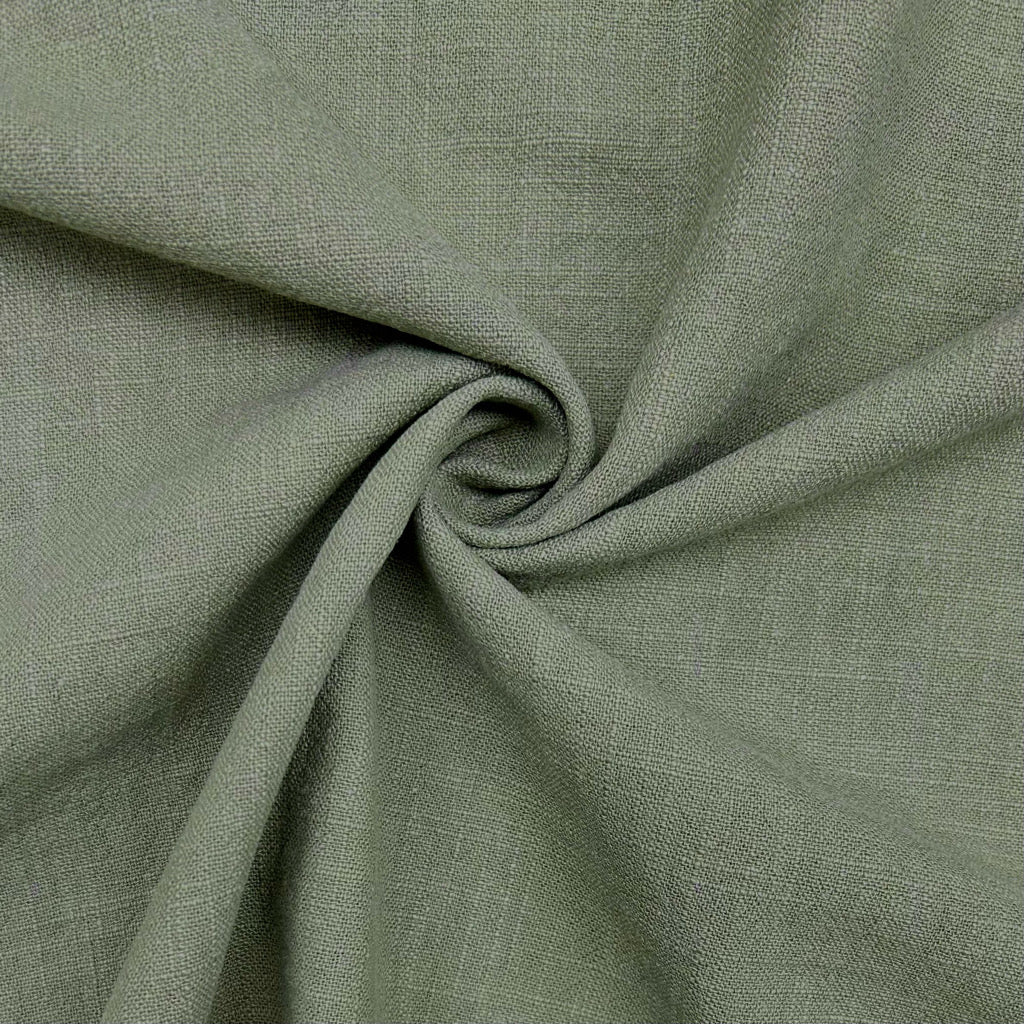 Plain Stonewashed Linen Blend Fabric