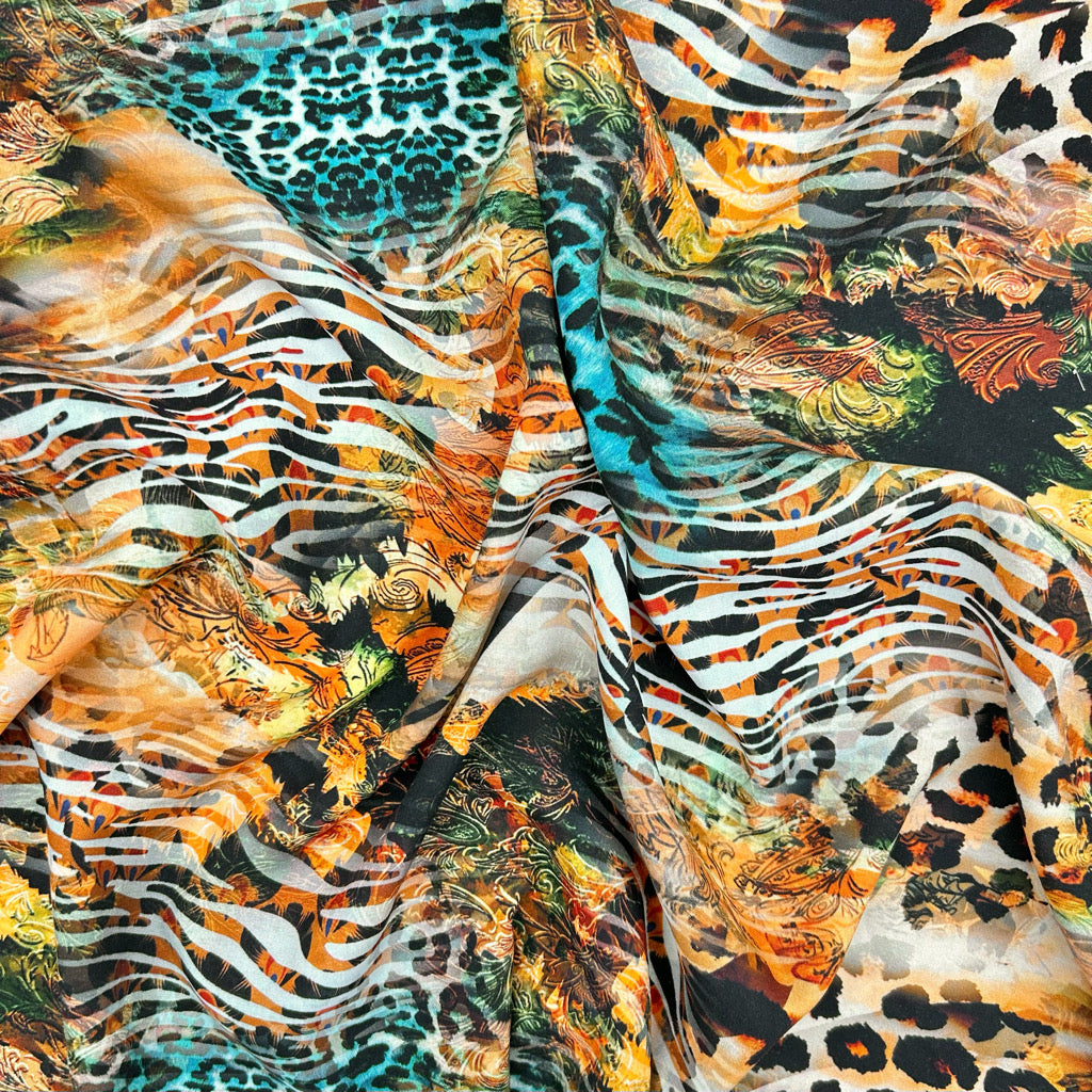 Wild Fusion Viscose Poplin Fabric