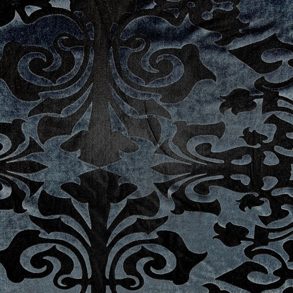 Smokey Strokes Burnout Velvet Fabric