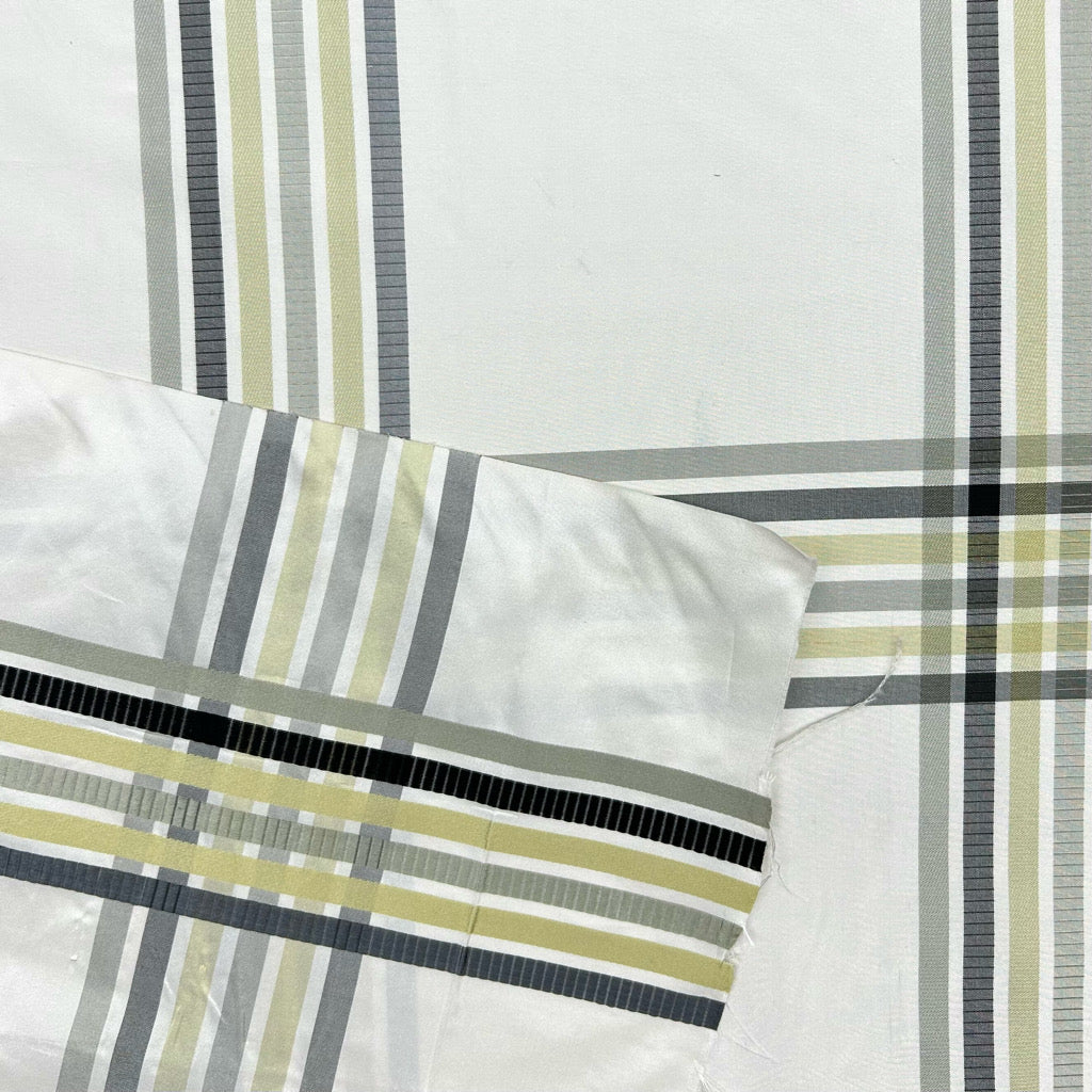 Colour Line Silk Curtain Fabric