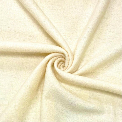 Remnant 1.6m - Black 100% Boiled Wool Fabric