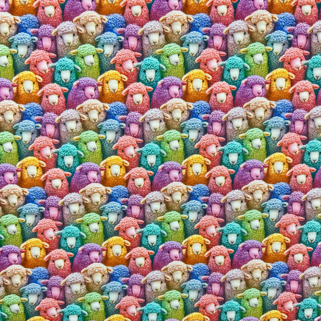 Wooly Bunch Polycotton Fabric