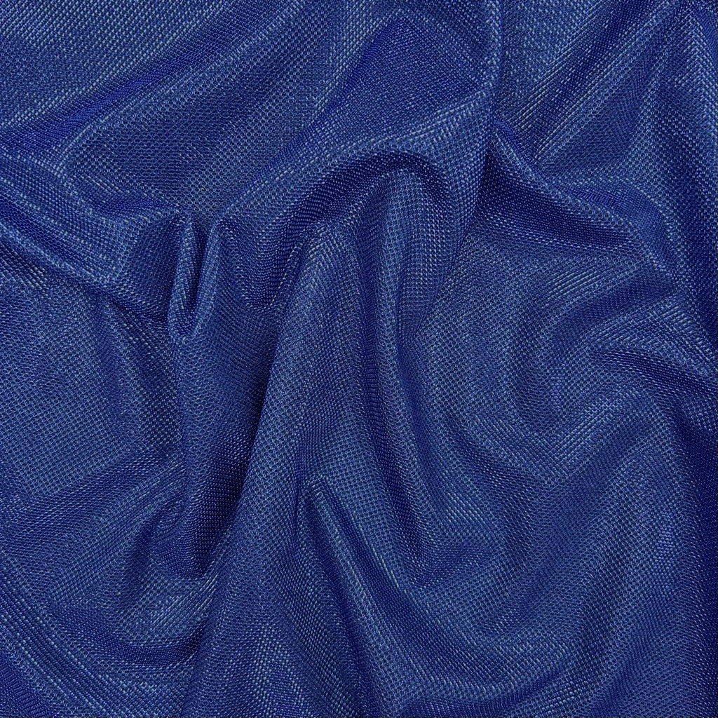 Blue Shimmer Polyester Fabric