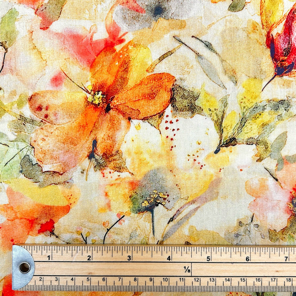 Wildflower Meadow Cotton Lawn Fabric