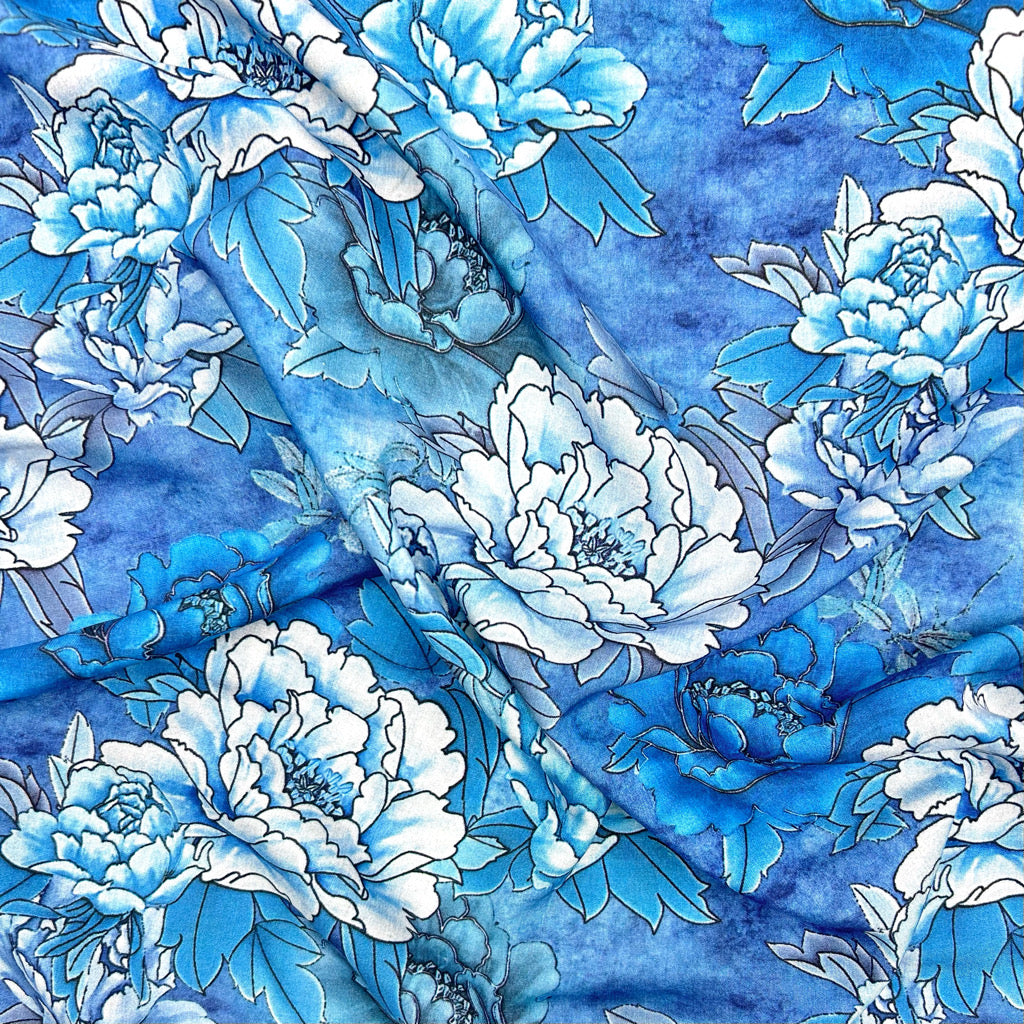Blooming Dance Digitally Printed Viscose Fabric