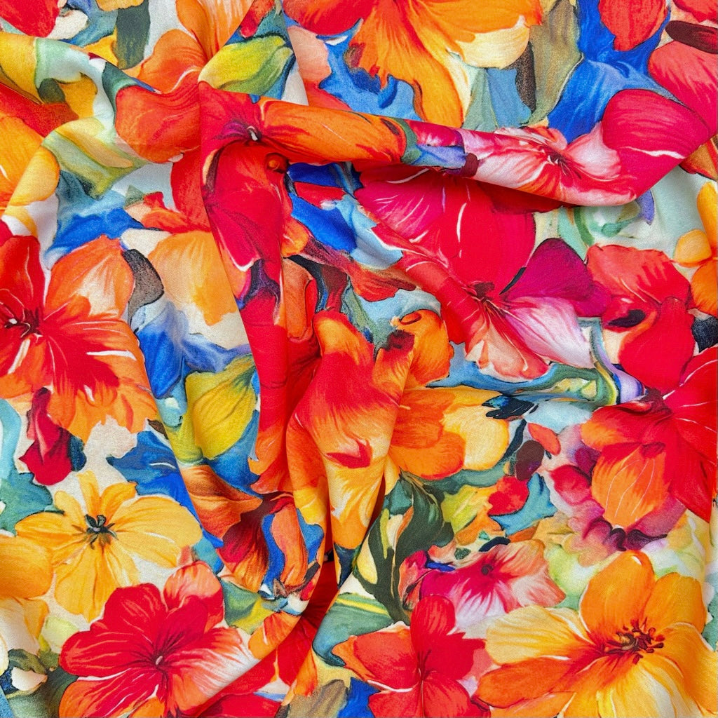 Flower Radiance Viscose Fabric
