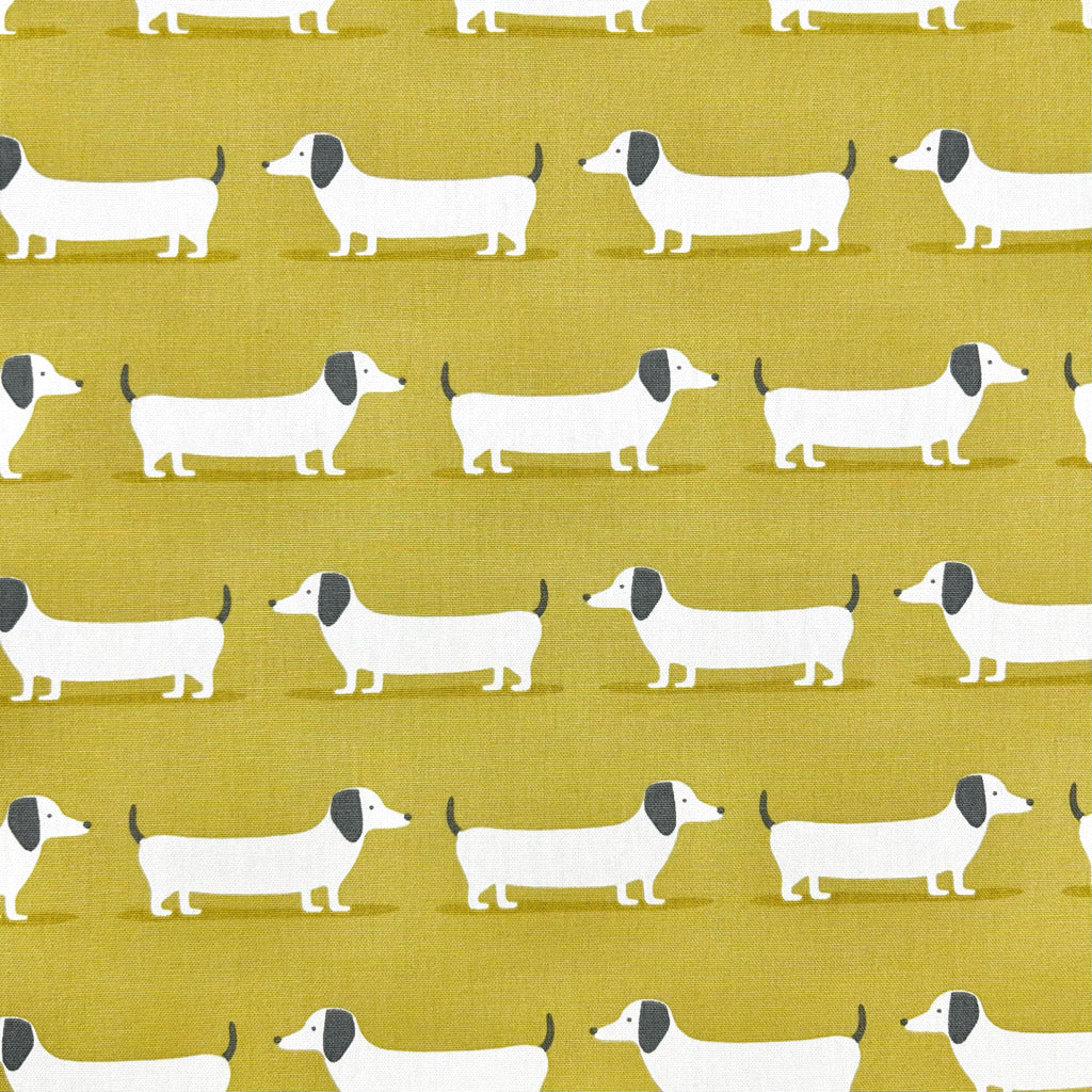 Happy Hounds Cotton Canvas Fabric