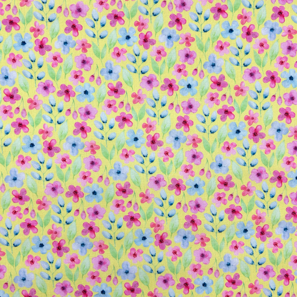 Delicate Garden Polycotton Fabric